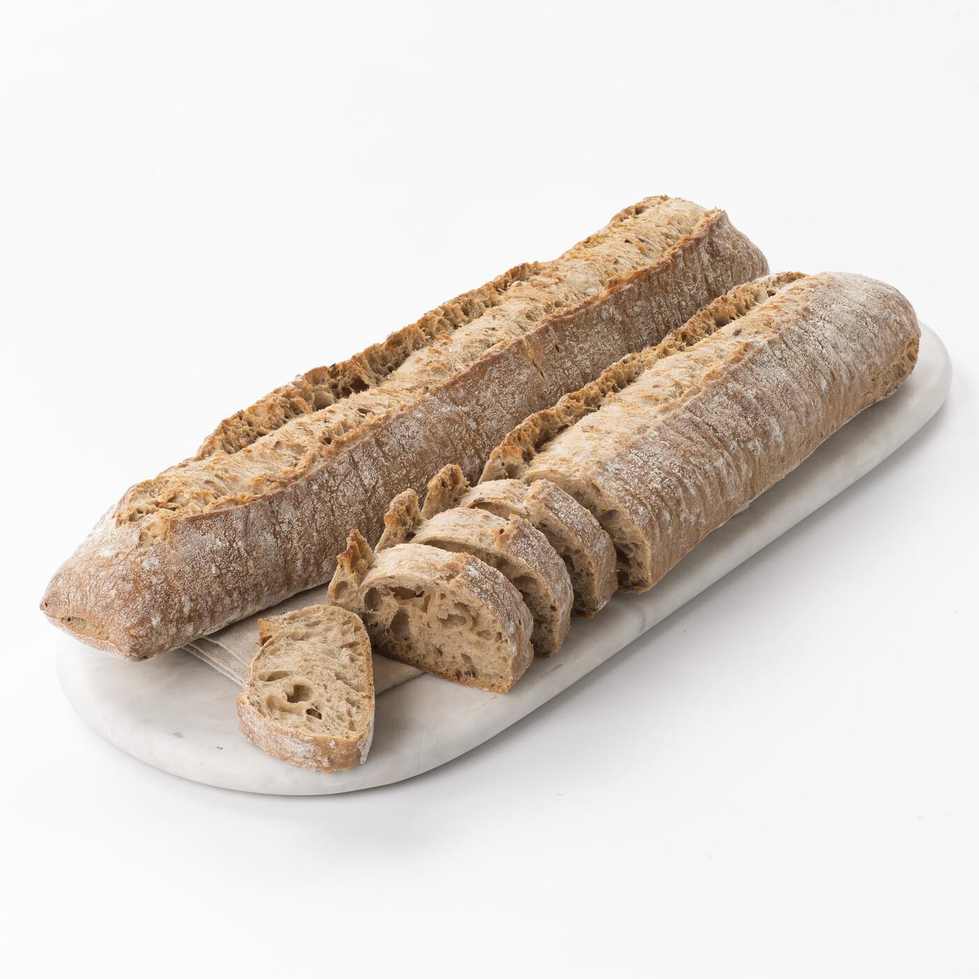 Baguette céréales et blé torréfié Fleur de Solène® Fiche produit